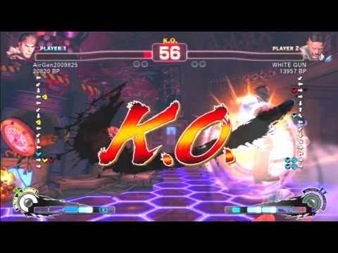 SSF4 Rank Match  AirGen2009825 (RY)  vs  WHITE GUN (DU)