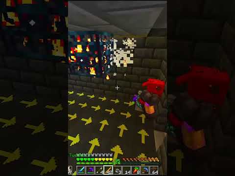 MINECRAFT ATM 8 - FARM OF NETHERITE DIAMOND GOLD AND IRON SIMPLE AND FAST