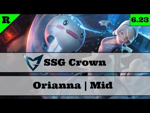 SSG Crown | Orianna Pro Gameplay | Season 7 | 6.23 Orianna Mid | Orianna vs. Talon