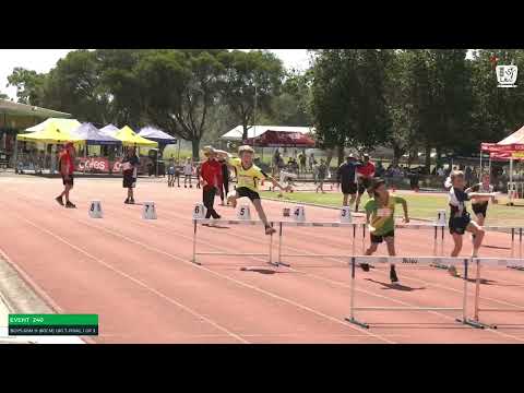 Boys U10 60m Hurdles Timed Final 1: 2023-24 State Track and Field Championships
