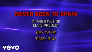 Elvis Presley - Never Been To Spain (Karaoke)