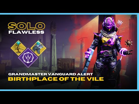 Orpheus Rig Void Hunter - Solo Flawless GM Vanguard Alert "Birthplace of the Vile" - Destiny 2