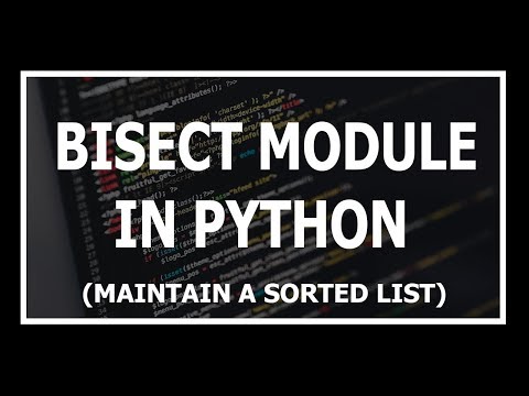 Hindi Bisect Module In Python Explained | Advanced python tutorials in Hindi