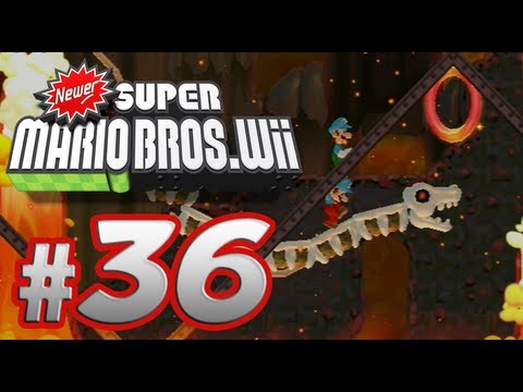Newer Super Mario Bros. Wii - 100% Co-op Walkthrough Part 36