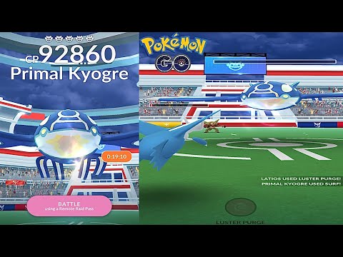 Primal Kyogre Raid Boss Battle - Pokémon GO