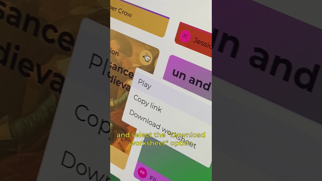 Introducing Worksheets