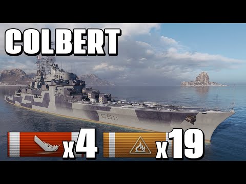 Colbert: Carry attempt with 444k Damage - World of Warships