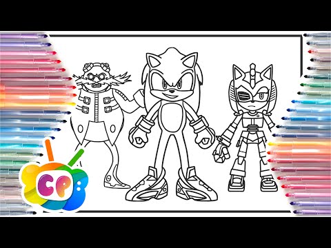 Sonic Prime coloring page/ Sonic Prime 2022 coloring /How to draw Sonic Prime