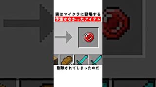 実はマイクラに登場する予定がなかったアイテム