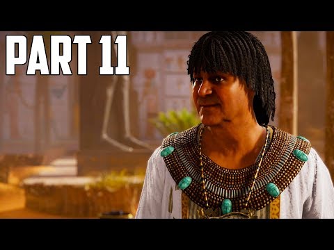 Assassin's Creed: Origins Walkthrough Gameplay Part 11 - Leveling Up  (PS4 Pro)