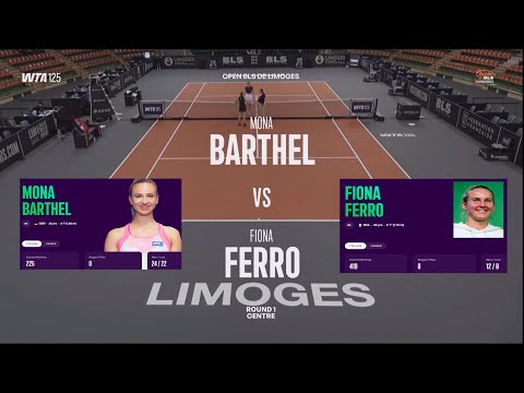(Q) Mona Barthel (GER) vs  (WC) Fiona Ferro (FRA) - Game, Set, Match