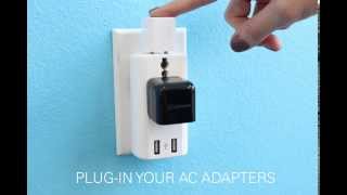 preview picture of video 'How To: Lenmar's World Travel Adapter'
