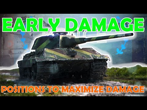 EARLY DAMAGE positions to maximize your damage | WoT with BRUCE