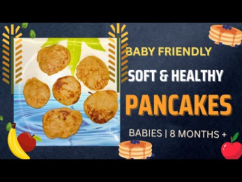 Apple Banana Oats Pancakes | Baby Friendly | 8 Months+ | Weight Gain Baby Recipes
