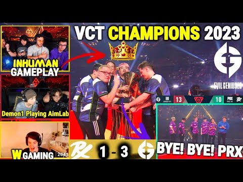 Tarik Tenz & sliggy can't believe That How EG Demon1 destroyed PRX in VCT Champions GRAND FINALS