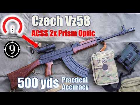 VZ58 + Primary Arms 2x Prism [Glx] to 500yds: Practical Accuracy [ not an AK47/AKM ]