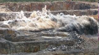 AXXIS blast demonstrating flyrock control