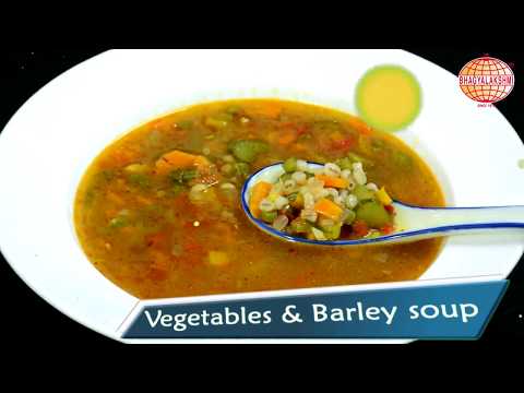 How to make Veg Barley Soup - Vegetable Barley Soup Recipe 1 Min Recipes