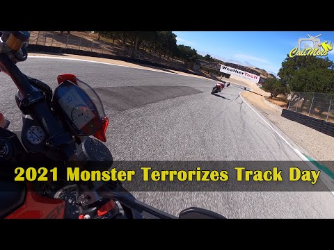 2021 Ducati Monster Plus Terrorizes Track Day