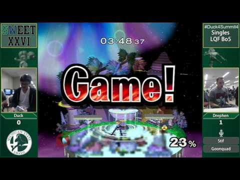 SWEET 26 - Duck (Samus) vs Drephen (Sheik) - SSBM LQF