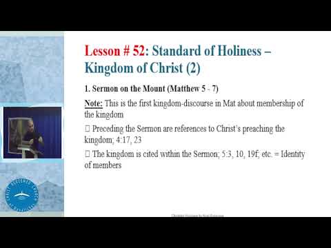 Standard of Holiness │ Kingdom of Christ (2) │ Bro Adrian Arellano