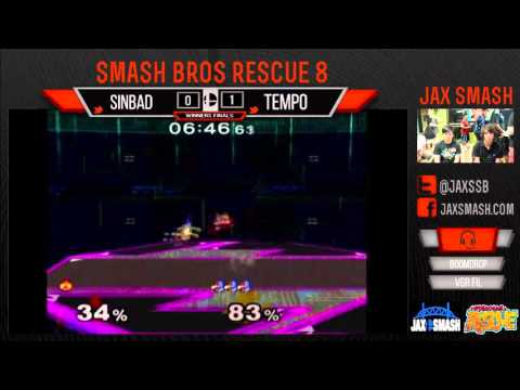 SBRVIII - Sinbad(Sheik,Luigi) Vs. Tempo(Falco) Melee WF