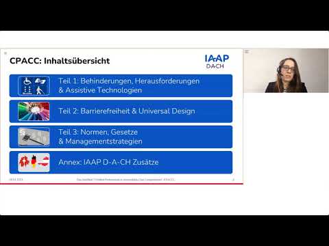 IAAP D-A-CH - Das Zertifikat „Kernkompetenzen in Barrierefreiheit“ (CPACC)