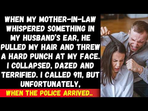 My MIL whispered something in my husband’s ear. He slapped me, but then he was shocked to see..