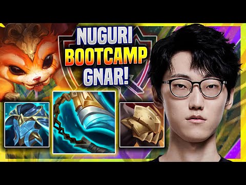 NUGURI TRIES HIS ICONIC GNAR IN EUW SOLOQ! *WORLDS BOOTCAMP* - FPX Nuguri Plays Gnar TOP vs Jayce!