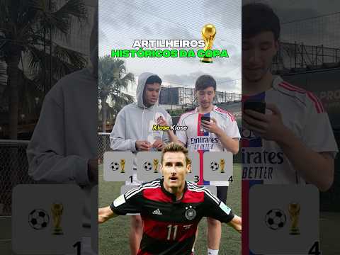 ELE ACERTOU OS MAIORES ARTILHEIROS DA COPA DO MUNDO? ? #copadomundo #futebol