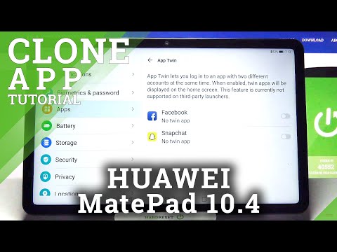 How to Clone Apps in HUAWEI MatePad 10.4 – Duplicate Apps