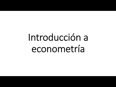 Introducción a econometría