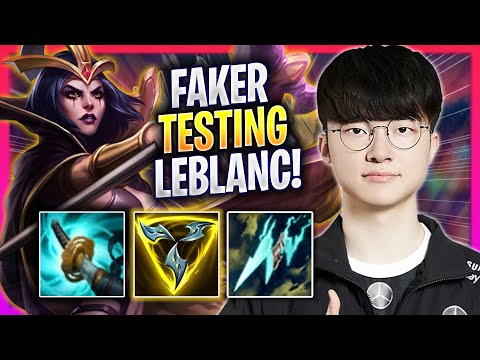 FAKER TESTING LEBLANC IN KOREA SOLOQ! - T1 Faker Plays Leblanc MID vs Twisted Fate! | Season 2023