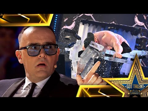 ICE MAN destruye el escenario y ASUSTA al JURADO | Audiciones 02 | Got Talent: All-Stars 2023