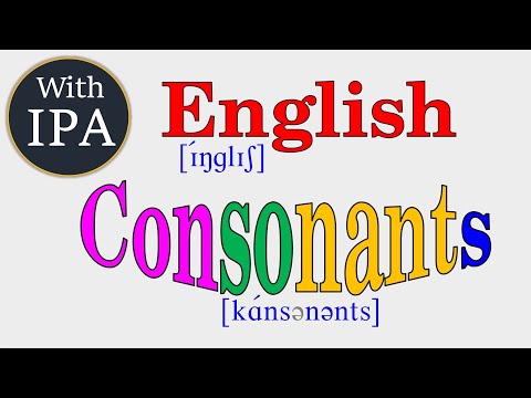 英語輔音與 IPA（國際音標）；英語の子音；영어의 자음 (English Consonants with IPA (International Phonetic Alphabet)；英語の子音；영어의 자음)