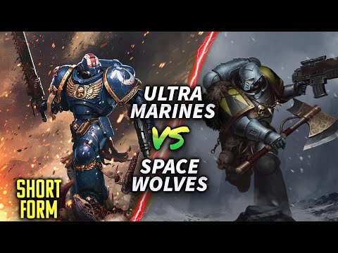 Ultra Marines vs Space Wolves RBF68 #warhammer40k  #battlereport