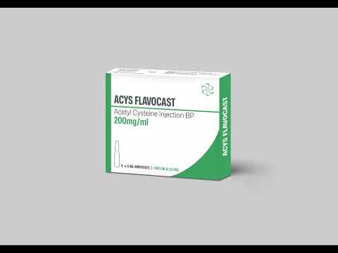200mg/ml, acetylcysteine injection bp, 5 ml