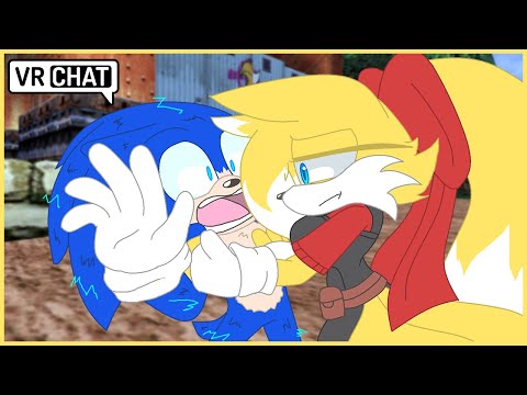 SONICA & SHADINA KISS SHADOW! [Sonic Comic Dub] 