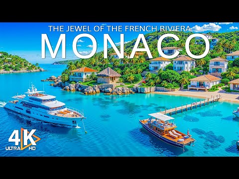 Monaco 4K – Sparkling Coastlines, Luxury Yachts & Mediterranean Views with Deep House Music