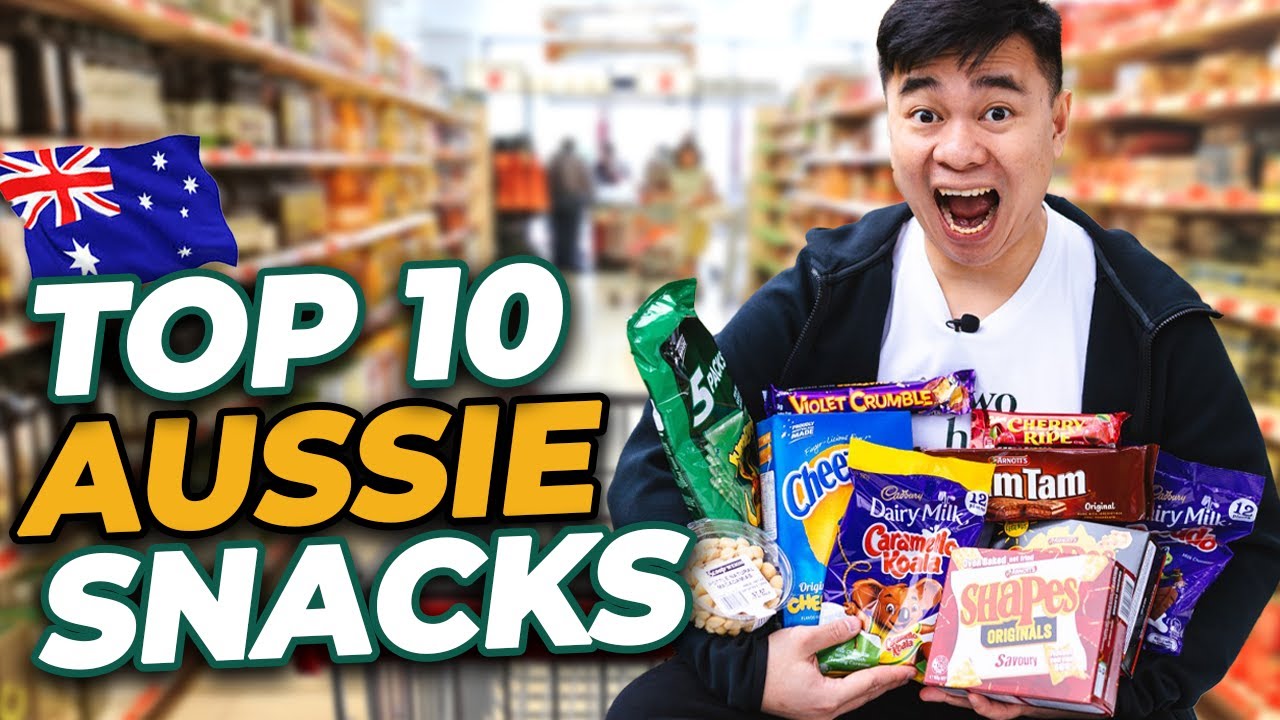 TOP 10 AUSTRALIAN SNACKS - SUPERMARKET EDITION | Australian Food Series 🇦🇺