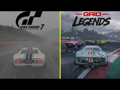 Gran Turismo 7 vs Grid Legends Rain Effect Comparison