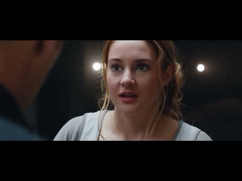 Divergent 2014 official final trailer frame with Tris and Dauntless skyline