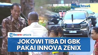 Presiden Jokowi Tiba di GBK Naik Innova Zenix Hitam, Bakal Sambut Paus Fransiskus saat Misa Akbar