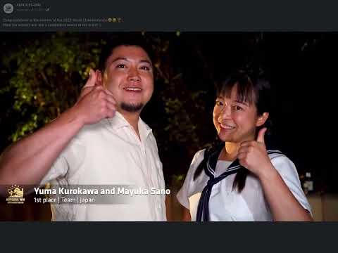 aufguss championship 2023  satama japanese team winners