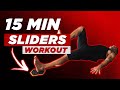 15 Minute Exercise Sliders Full Body Workout at Home | BJ Gaddour