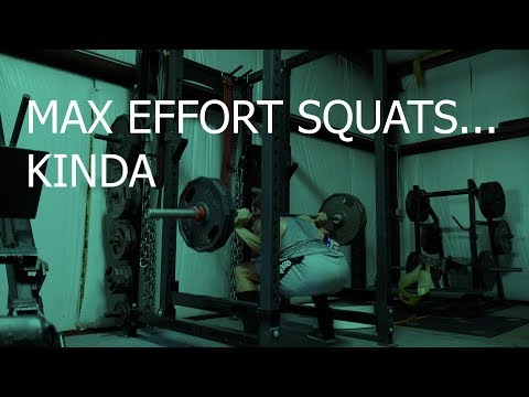 My workout split day 2- Max effort lower body/ post injury squats