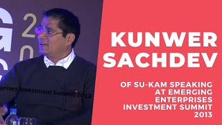 Kunwer Sachdev of Su-Kam speaking at Emerging Enterprises Investment Summit 2013  image