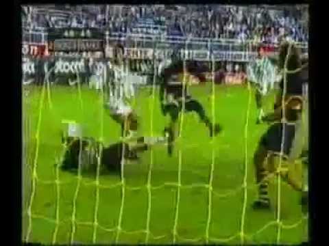 Gol de Camerunes Alphonse Marie Tchami en Boca (vs Banfield el 2do 16-05-1997)