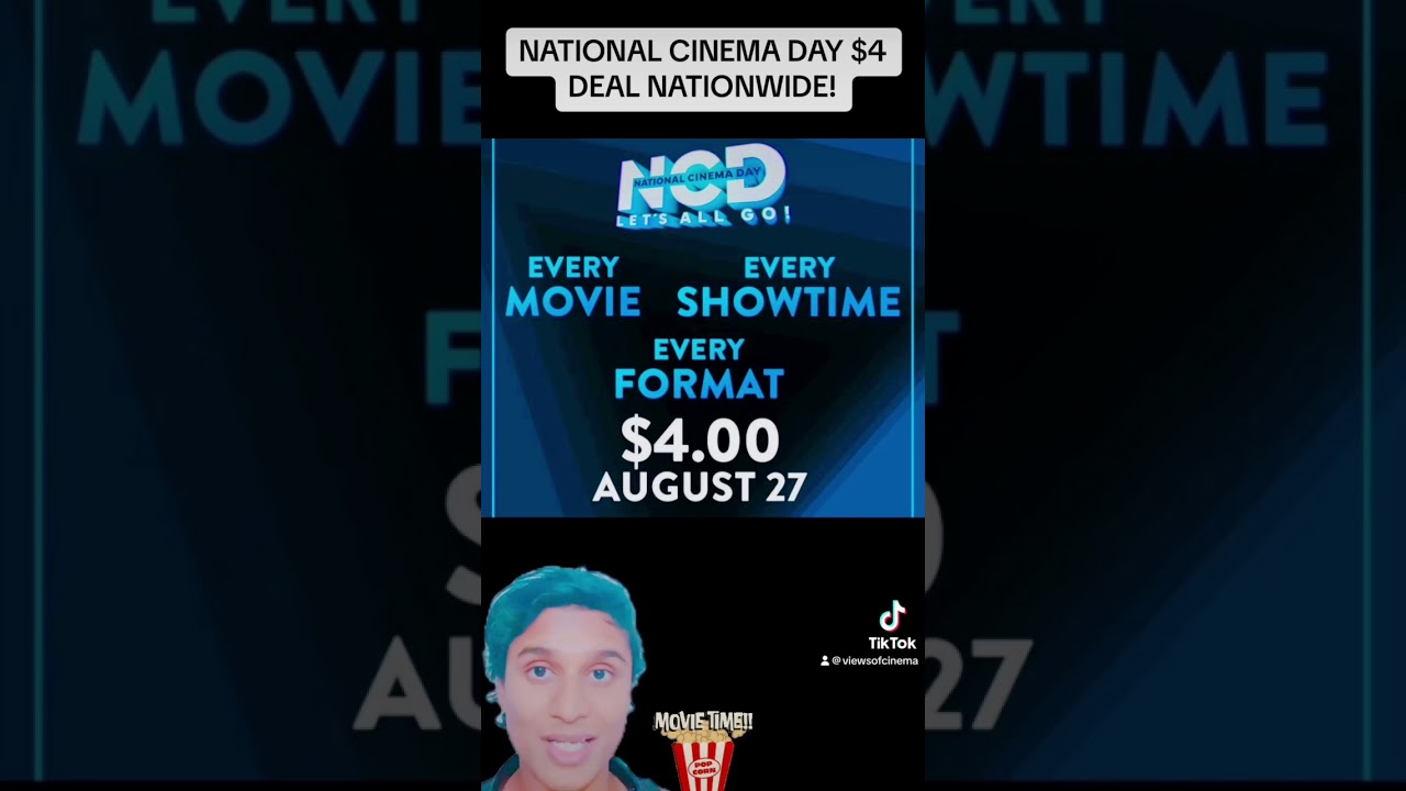 #NationalCinemaDay #4Dollar Deal! #Movie #Movies #Cinema #MovieDeals #Discount #GreatDeals #Cinemas