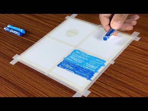 4 Type of Scenery Drawing / Oil Pastel Drawing for Beginners / Step by Step